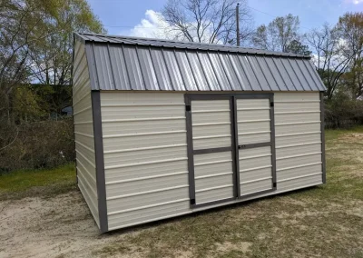 Lofted Storage Barn from Dixie Outdoor Solutions. Serving the Baxley Georgia Area.