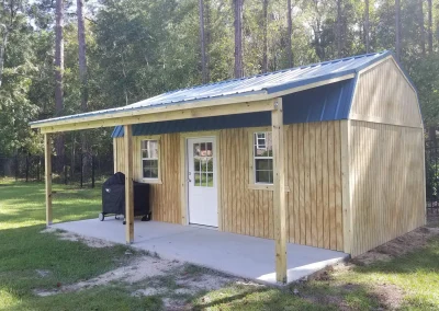 Lofted Storage Barn from Dixie Outdoor Solutions. Serving the Baxley Georgia Area.