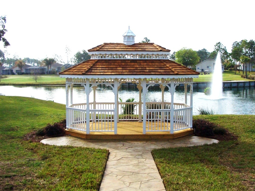 Oval Gazebo from Dixie Outdoor Solutions. Serving the Baxley Georgia Area. Oval Gazebo from Dixie Outdoor Solutions. Serving the Baxley Georgia Area.