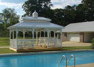 Rectangle Gazebos from Dixie Outdoor Solutions. Serving the Baxley Georgia Area.